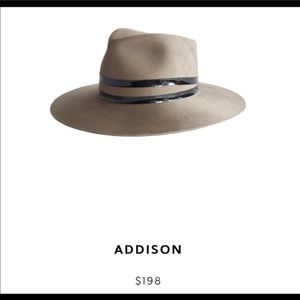 Addison Tan Wool fedora NWOT